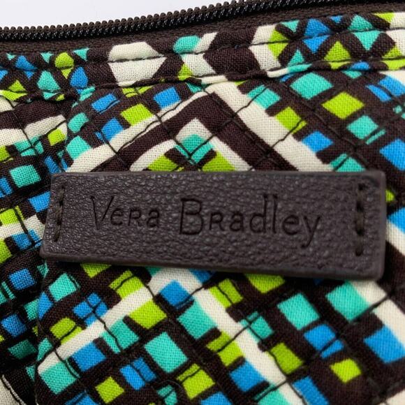 Vera Bradley Rain Forest Hadley Satchel Signature Cotton Multicolor Zip Bag New - Picture 11 of 11
